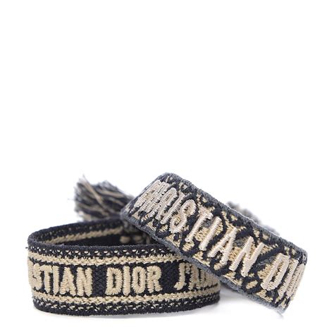 christian dior cloth bracelets.